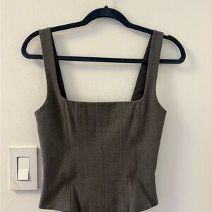 Zara Gray Corset Top